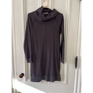 Woolrich charcoal gray women’s cowl neck long sleeve thermal dress M